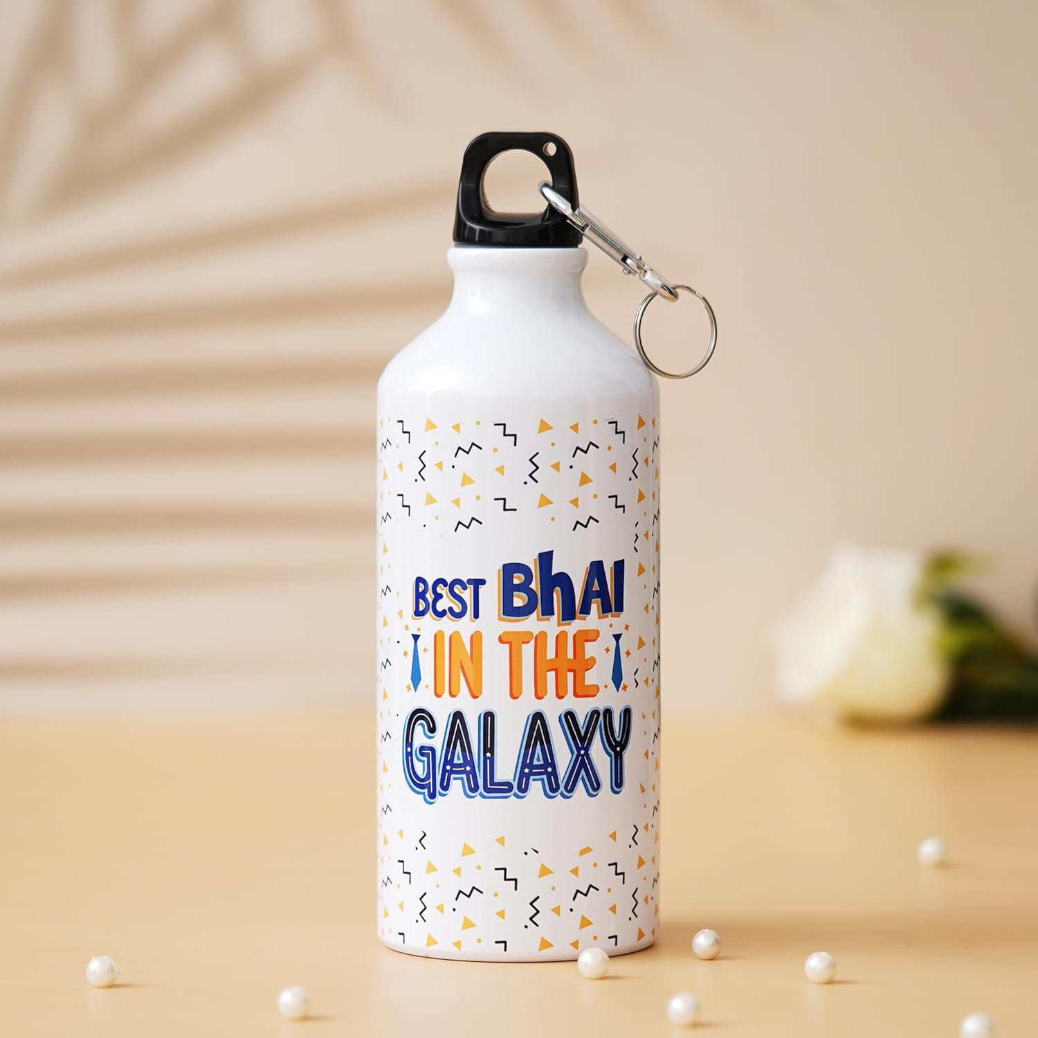 Best Bhai in the Galaxy Bottle with 3 Rakhis