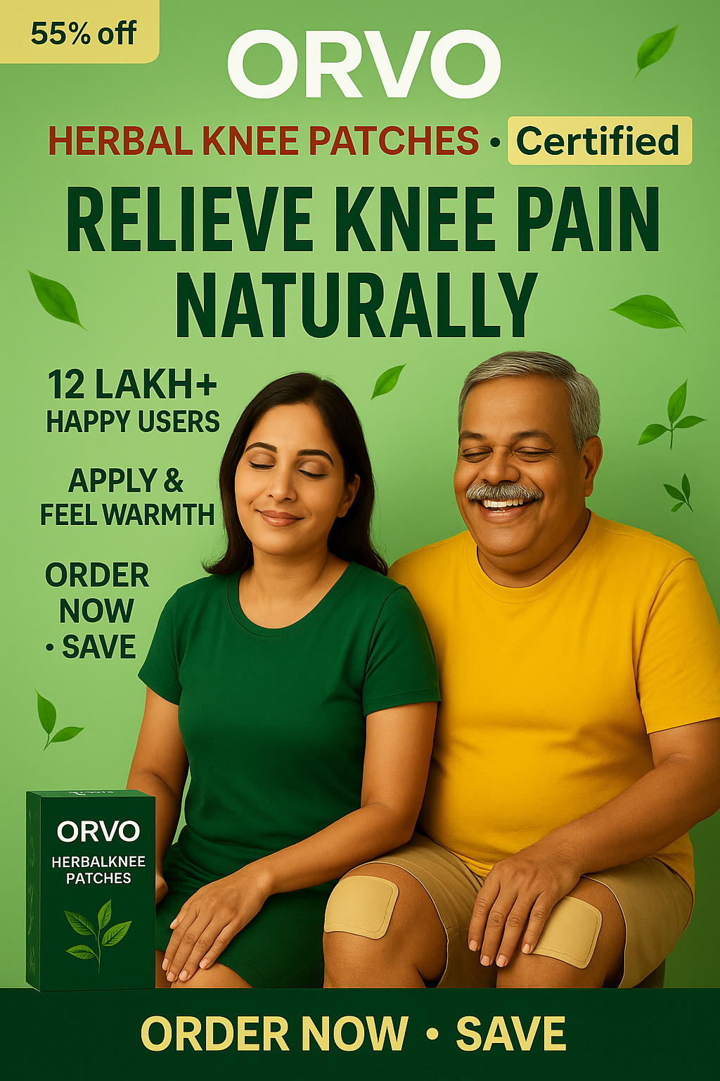 Orvo™ – Herbal Knee Patch for Instant & Long-Lasting Relief