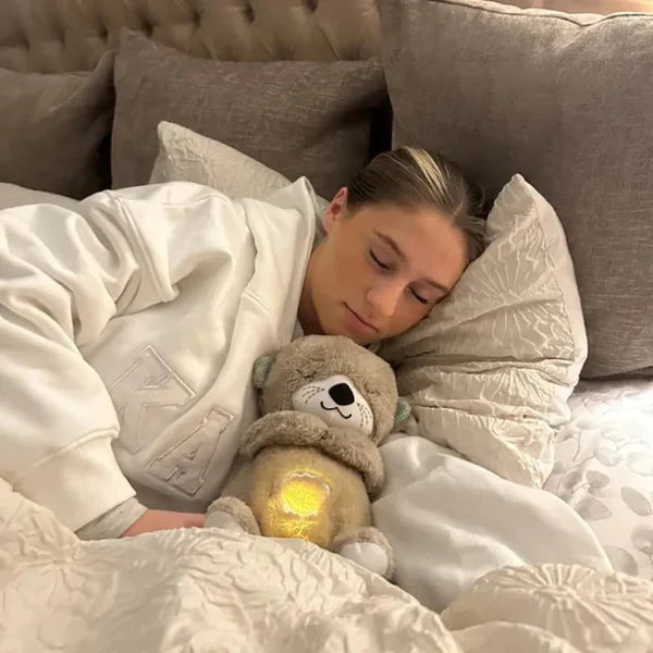 Breathing Teddy Bear – Your Soothing Sleep Buddy Blue Edition