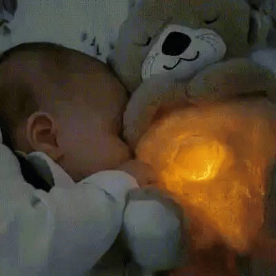 Breathing Teddy Bear – Your Soothing Sleep Buddy Blue Edition