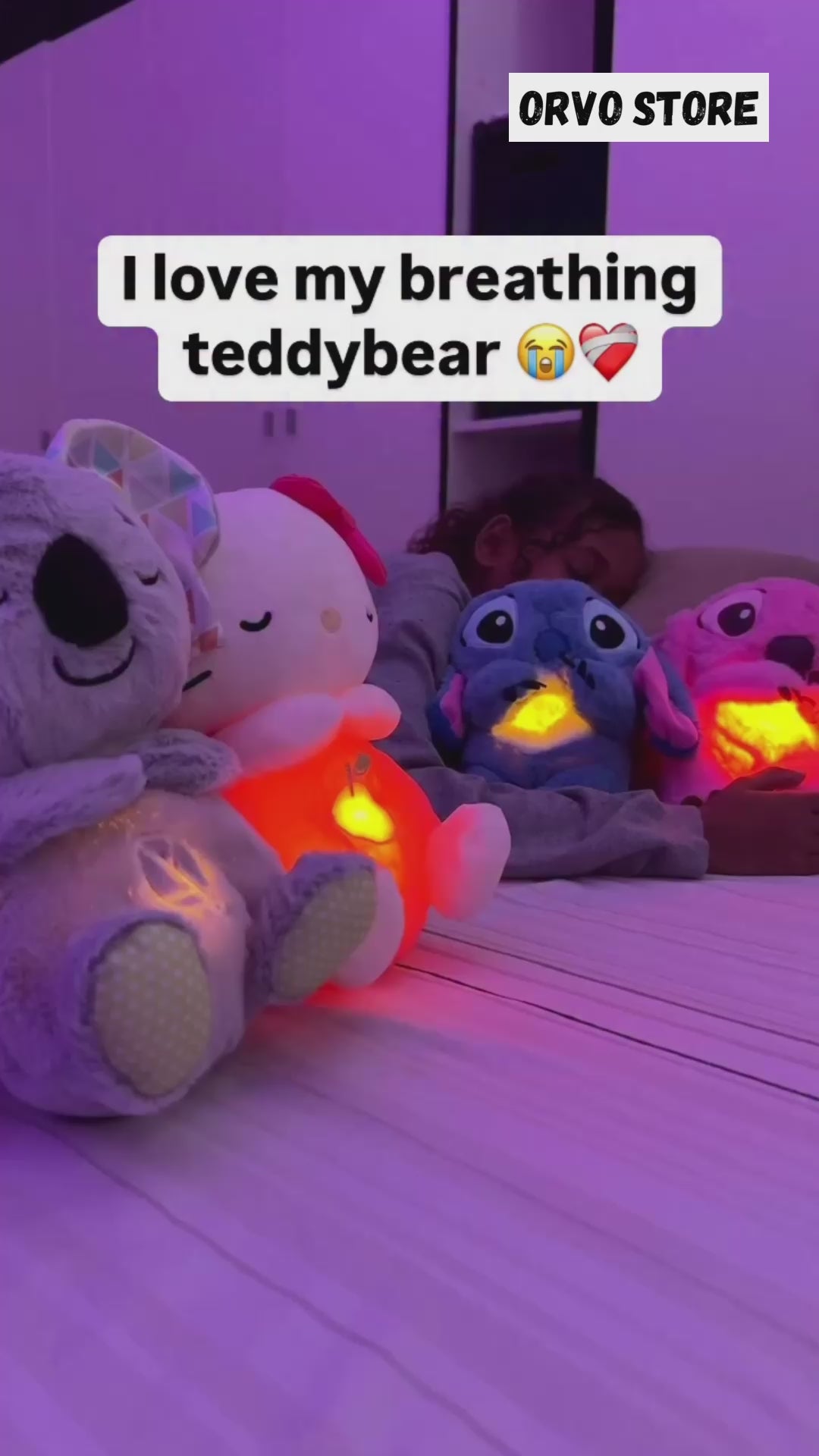 Breathing Teddy Bear – Your Soothing Sleep Buddy Blue Edition